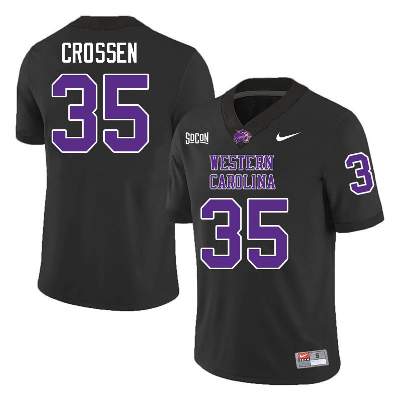 Western Carolina Catamounts #35 Keion Crossen College Football Jerseys,Uniforms-Black